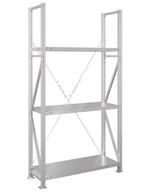 Стеллаж MS U 2000x1000x400 (3 перфорированные полки)